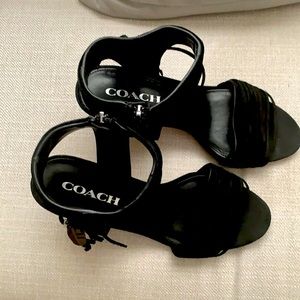 Coach black heels
